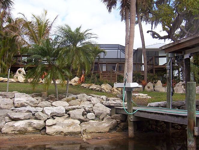 Completed landscape project in Micco, Florida by Reel Changes Inc.